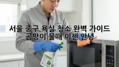 서울 중구 욕실 청소 완벽 가이드: 곰팡이, 물때 이젠 안녕!